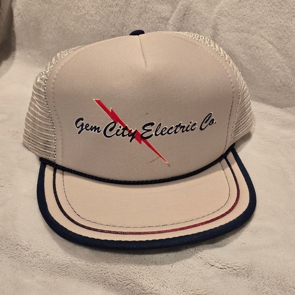 Gem City‎ Electric Co Trucker Hat Mesh Snapback Vintage Style